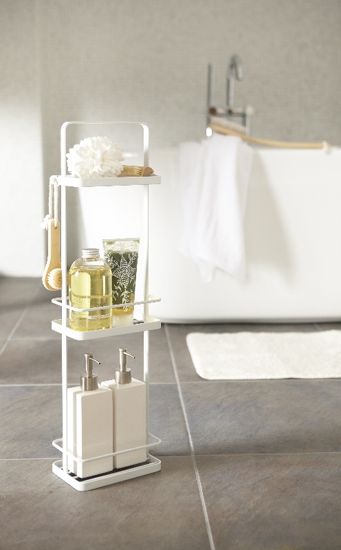 Slim and elegant bathroom rack